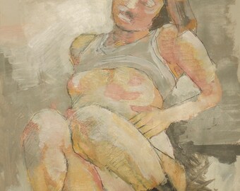 Figure sketch. A page from my sketchbook.