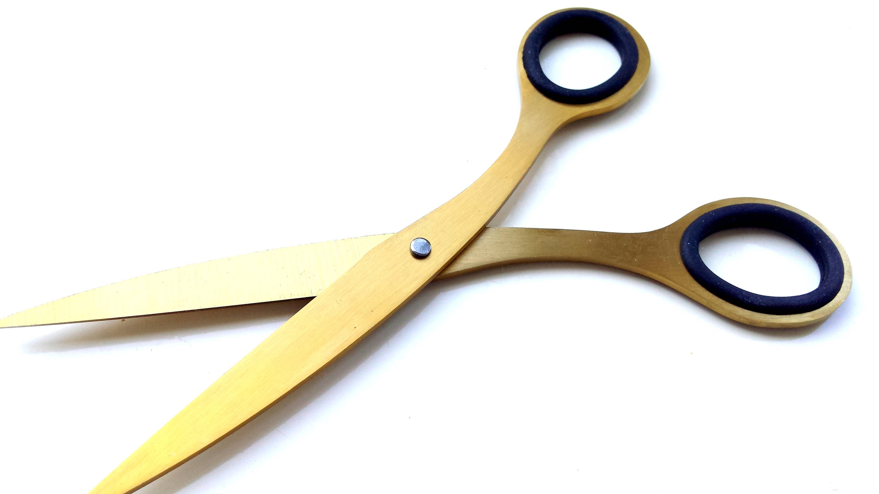 Brass gold scissors | sewing scissors | retro scissors | stainless ...