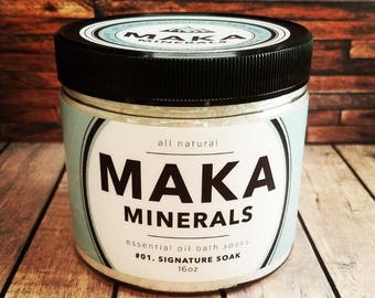 All Natural Bath Salt - Signature Soak - 16 Oz