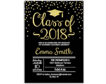 2018 graduation party invitations