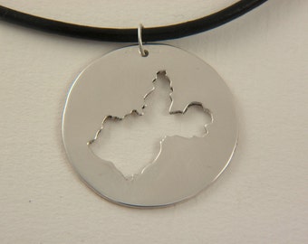 Irkutsk Necklace - Russia pendant - Adoption necklace - Collar Irkutsk Rusia
