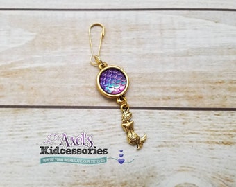 Mermaid Traveler Notebook Charm - Traveler's Notebook Charm - NT Charm - Planner Accessory - Tassel Traveler's Notebook Charm