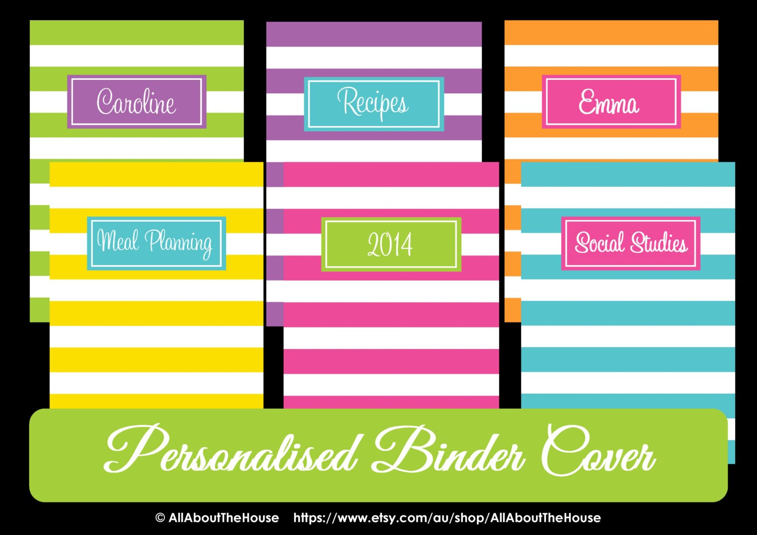 Free Printable Binder Cover Templates