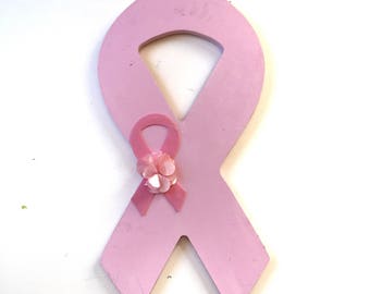 Breast Cancer Ribbon, Door Hanger, Breast Cancer Door Hanger, Think Pink
