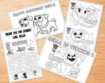 Puppy Dog Pals Coloring Pages, PDF File