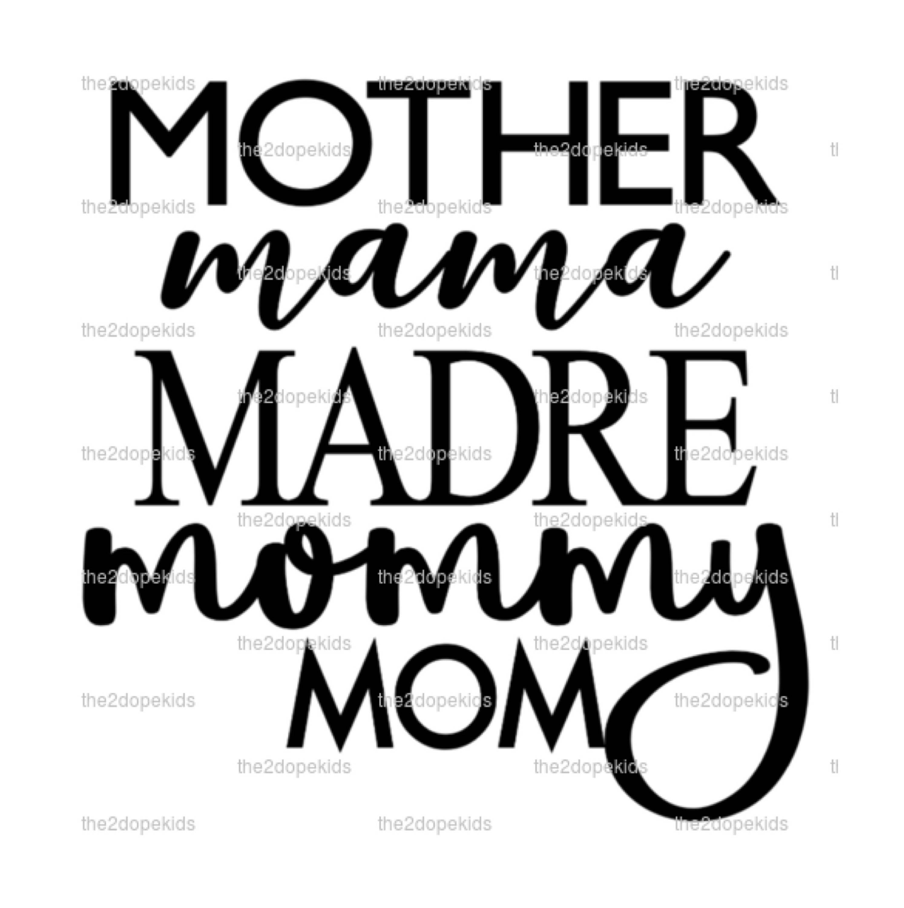 Download Mother Mama Madre Mommy Mom Svg File Cricut Christmas Gift