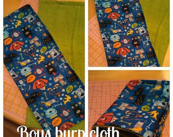 Set of 2 burp clothes for Boys