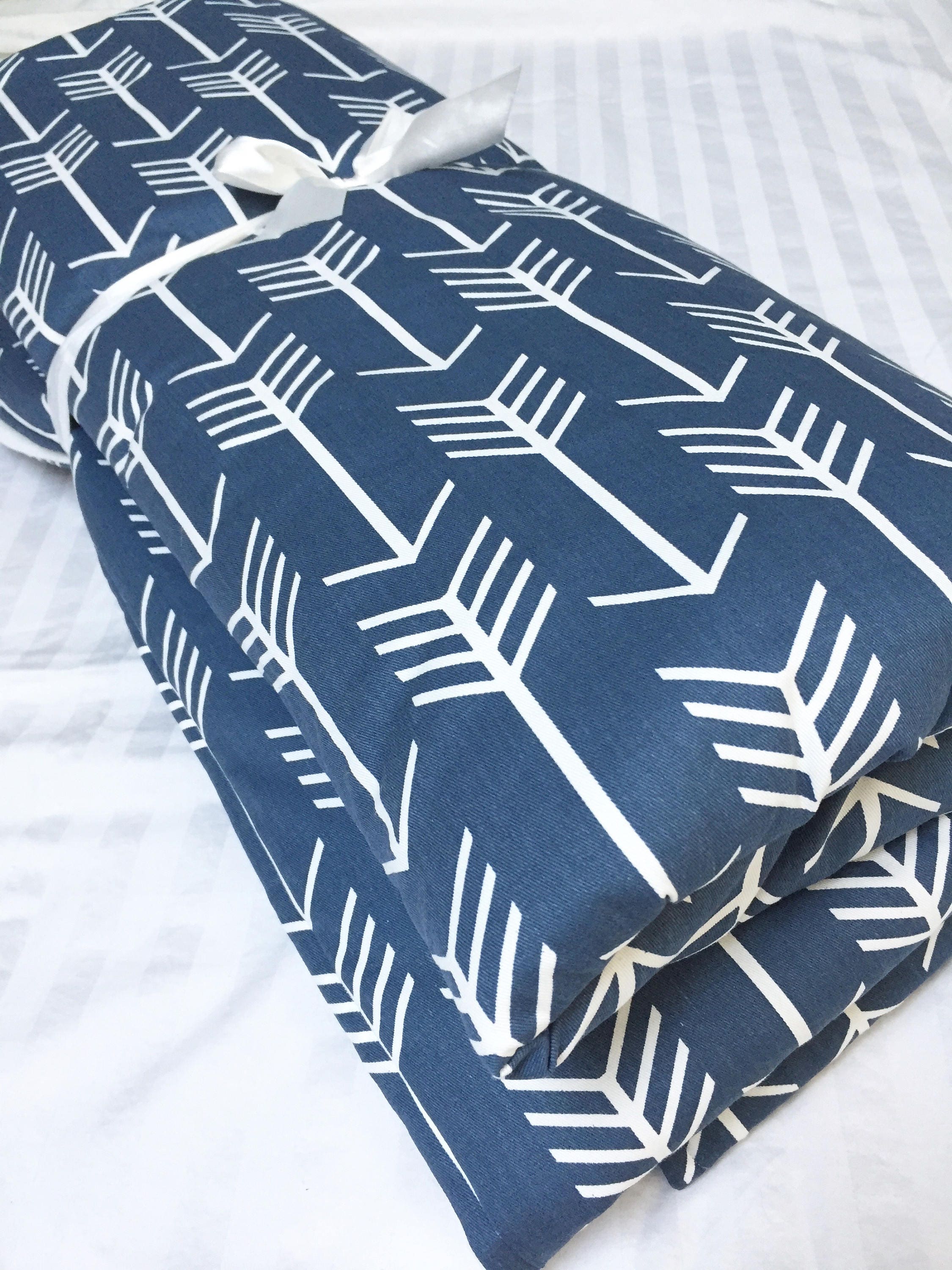 Baby Playmat Floor Blanket Baby Floor Mat Navy Arrow