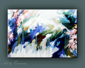 SALE, Original Painting, Contemporary Art, Abstract Painting, Large Painting, Modern Wall Art 36"x51" Ready to Hang