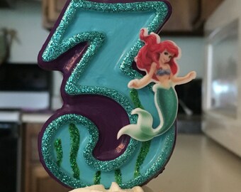3 inch Ariel the Little Mermaid candle - any number