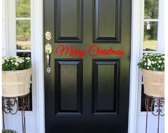 Merry Christmas Wall Decal , Initials, Boys , Girls, Teens, Dorms