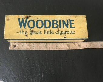 Vintage Will's Woodbine bakelite dominoes in tin