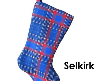 Selkirk Stocking in Authentic Scottish Wool Tartan, made in Scotland