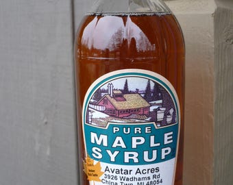 Pint - Homemade Maple Syrup - All Natural - No Preservatives or Additives