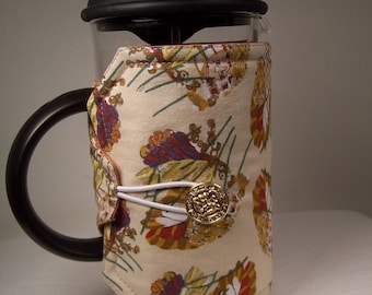 French Press Cozie, Insulated Coffee Pot Cozy, Bodum 8 Cup Press Pot Cosy, Hot Pot Sleeve Cozie