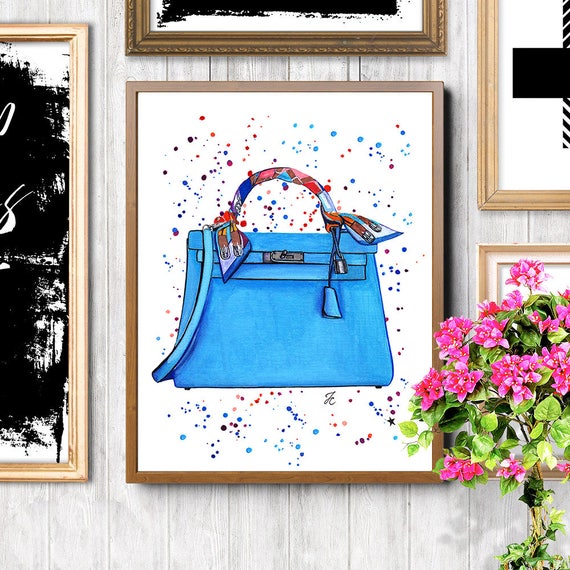 Items similar to Hermes illustration, Hermes fashion art, Hermes ...