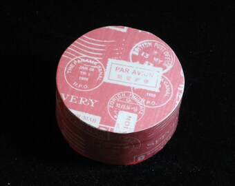 Travel inspired decoupage trinket box