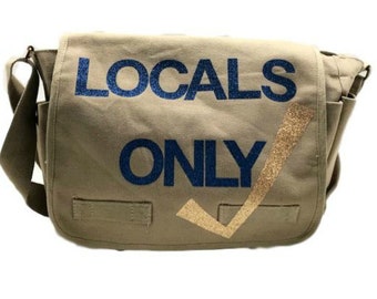 Locals Only Beige Messenger Bag -Hipchik