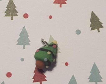 Christmas tree necklace charm