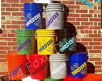 Yardzee Farkle Combo Bucket ONLY / Yardzee Yard Game / Yahtzee/ Farkle