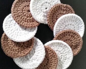 Gestrickte Make-Up Pads (10 Stück) / Abschminkpads