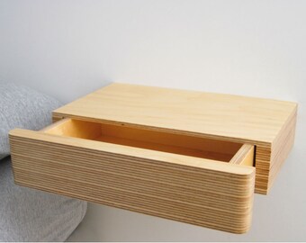 Pacco Floating Drawer in Natural Birch Ply
