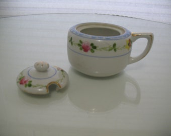 Antique Hand Painted Nippon Mustard Pot