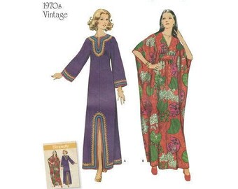 Simplicity Sewing Pattern 8505 Misses' Vintage Caftans 1970s