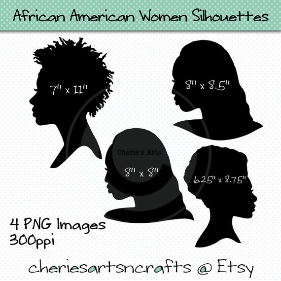 African American Women Silhouettes Americans of African