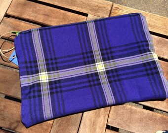 Purple Plaid pouch/wallet