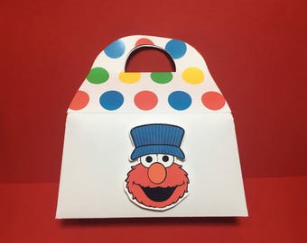 ELMO TRAIN Birthday Party Favor Gift Box