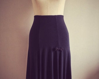BLACK TRUMPET SKIRT/ 1940s style/ Lindy hop skirt/ Swing skirt