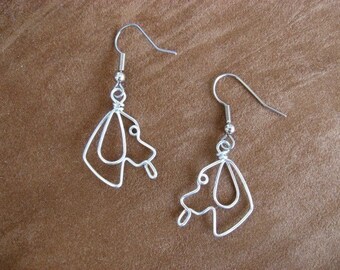 DOG EARRINGS wirework nickle-free