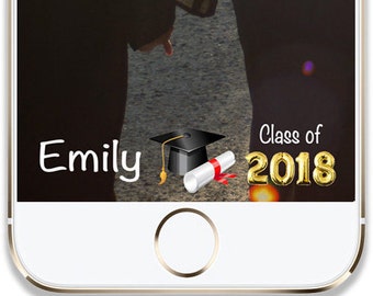 Snapchat Geofilter Graduation, Snapchat Geofilter Party, Graduation Party, Custom Graduation Geofilter, Graduation Filter, Class of 2018
