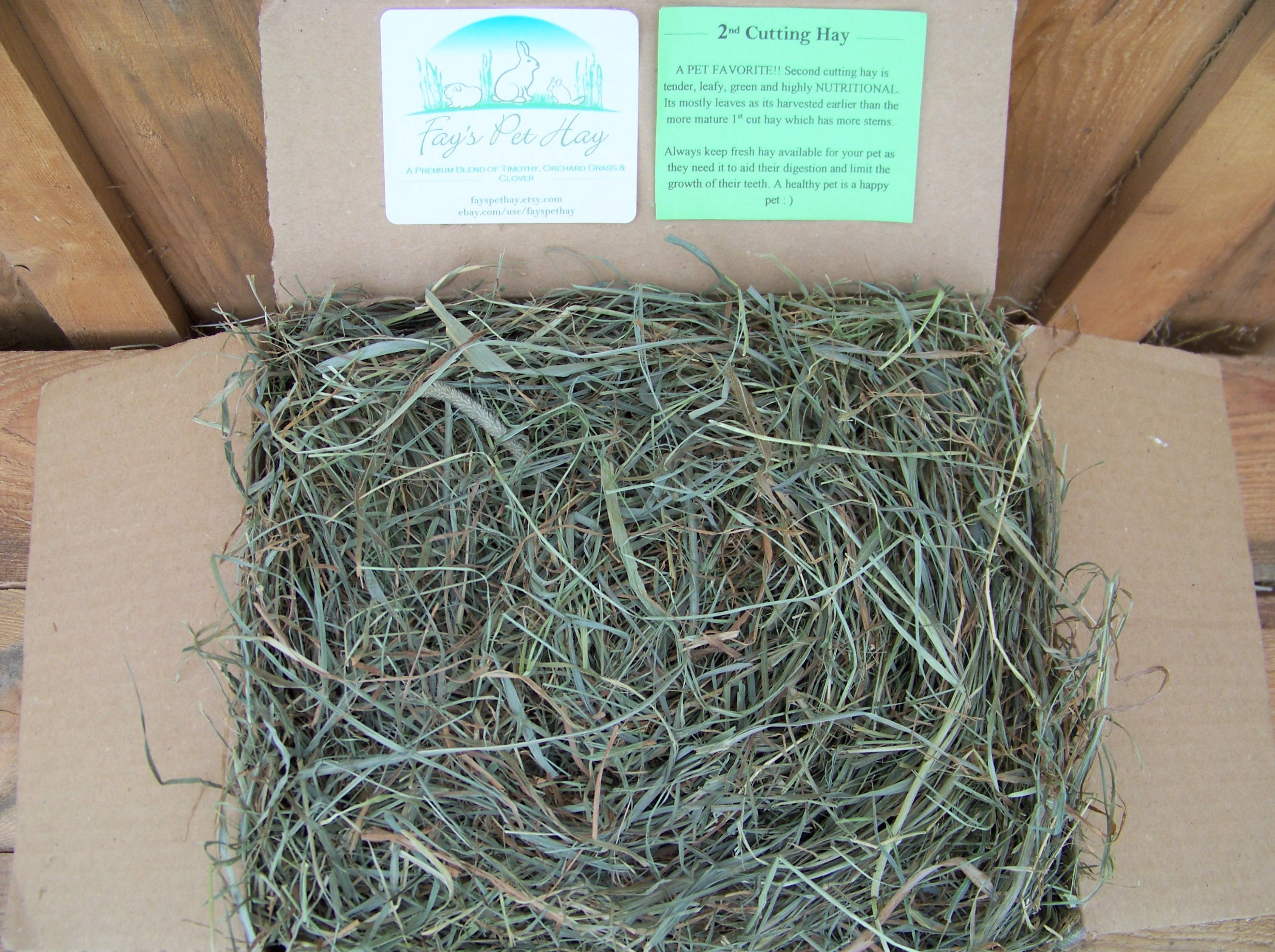 5 lb 2nd Cutting Pet Hay PREMIUM Timothy/Orchard