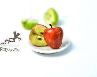 Orecchini fimo mela orecchini fatti a mano gioielli cibo bijoux handmade fimo creazioni fimo dolci gioielli artigianali fimo