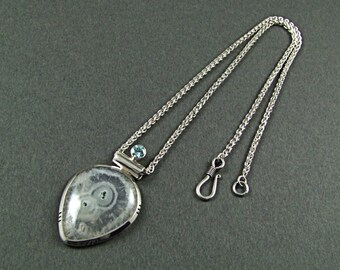 Solar Quartz Sterling Silver Pendant - N771