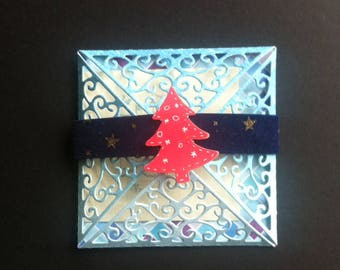 Card - envelope, handmade, gift for a ticket or a check