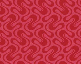 Twist and Shout Red Heather Bailey Free Spirit Fabric 1 yard