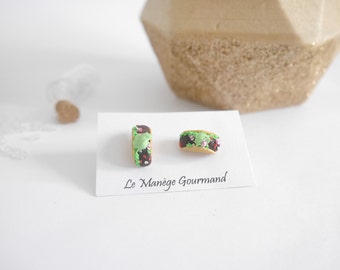 Miniature Taco earrings