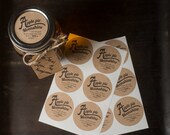 Items similar to Apple Pie Moonshine set of 20 round 2inch mason jar lid sticker labels kraft ...