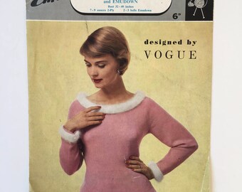 1950's Vintage Vogue Knitting Pattern