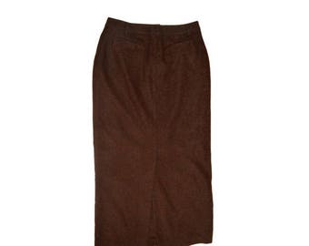 Vintage Morrison Scotland women skirt brown