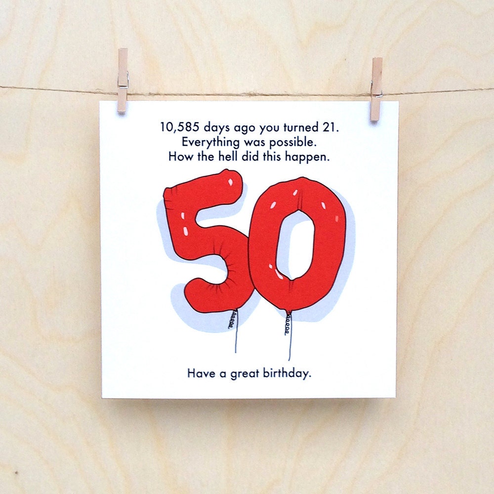 fun 50th birthday sayings
