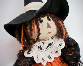Primitive Halloween Witch | Halloween Decoration | Witch for Halloween | Halloween Home Decor | Halloween Witch Doll | Halloween Raggedy