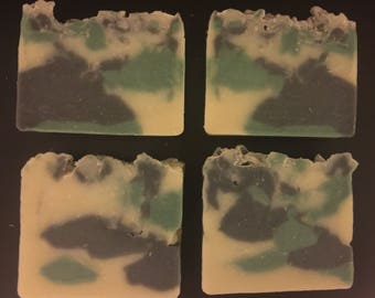 Anise and Spearmint soap. Camo soap. Fisherman's soap.
