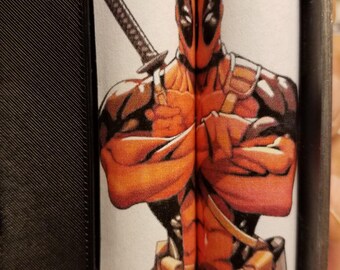 One Pair of 18650 Custom Battery Wraps - Deadpool