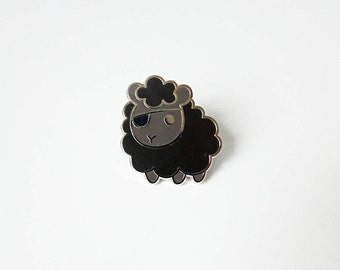 black sheep hard enamel pin