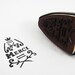 Iron wood mounted Rubber Stamp - Merci (vintage inspired) thank you