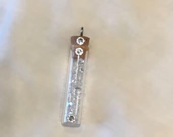 Herkimer Diamond Vial Pendant